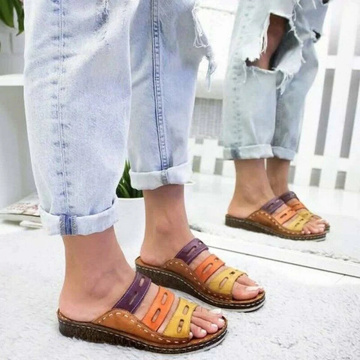 PREMIUM ORTHOPEDIC TRICOLOR SANDALS - 2025 BEST SELLER - Image 10