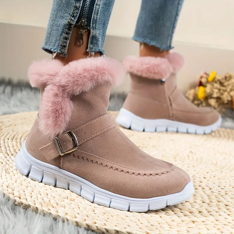 SABRIELLE™ THERMAL PLUSH ANKLE BOOTS - Image 6