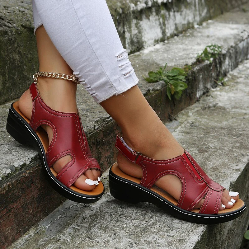 PREMIUM™ ORTHOPEDIC LEATHER WEDGE SANDALS 2025 - Image 8